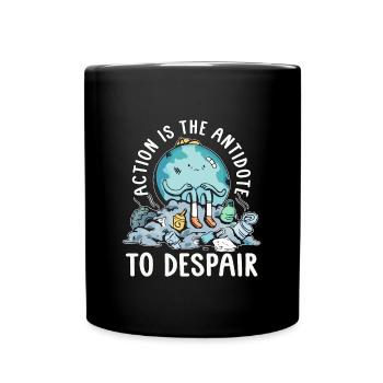 L’action contre le réchauffement climatique est l’environnement antidote - Mug uni - noir - Devant