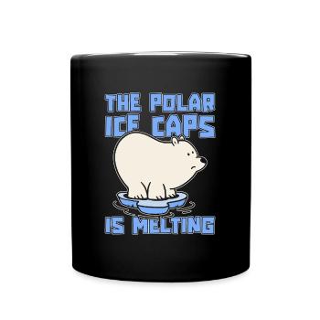 Global Warming The Polar Ice Caps Science Activism - Tasse einfarbig - Schwarz - Vorne