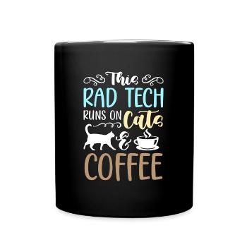 X-ray Tech This Rad Tech Runs Skeleton Technician - Full Colour Mug - black - Front