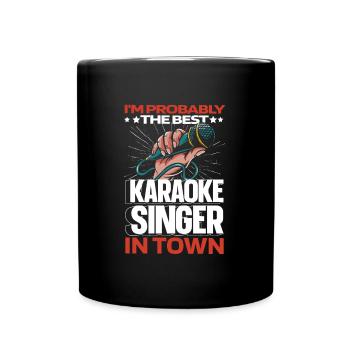 Karaoke Funny - Full Colour Mug - black - Front