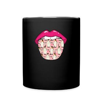 Langue de pingouin - Mug uni - noir - Devant