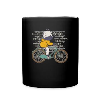 Zebra Bike - Full Colour Mug - black - Front