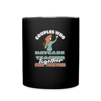 Enseignante maternelle Couple d’assistantes maternelles - Mug uni - noir - Devant