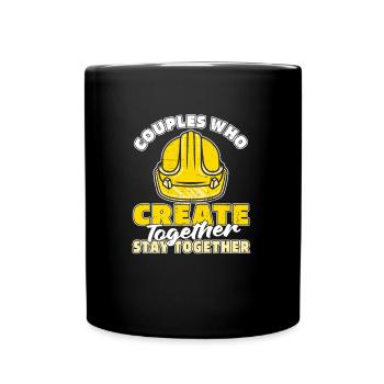 Ingenieur Paar - Tasse einfarbig - Schwarz - Vorne