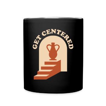 Obtenez un cadeau de poterie centrée - Mug uni - noir - Devant