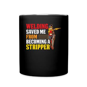 Le soudage m’a sauvé un cadeau de soudeur - Mug uni - noir - Devant