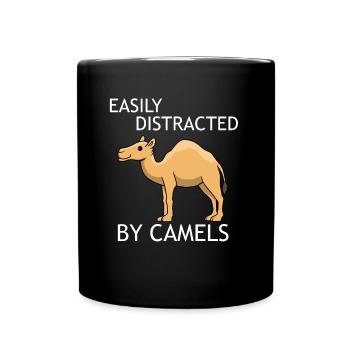 Chameaux, dictons drôles, aventures, animaux - Mug uni - noir - Devant