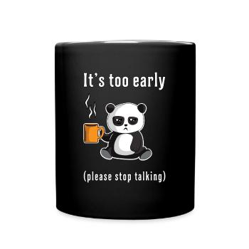 Panda Panda Bear Bear Cute Big Animal Gift Idea - Full Colour Mug - black - Front