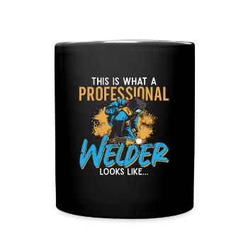 Le soudeur ressemble à une carrière de soudeur Souder le fer métallique - Mug uni - noir - Devant