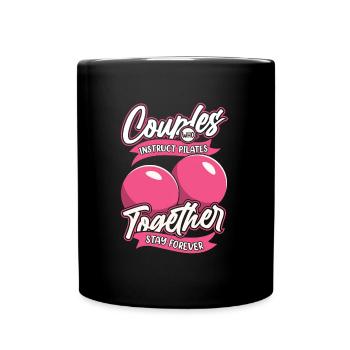 Pilates Pilates Instructor Couple - Full Colour Mug - black - Front