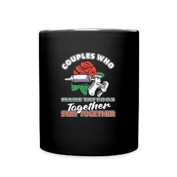 Tattoo Artist Tattoo Pair - Full Colour Mug - black - Front