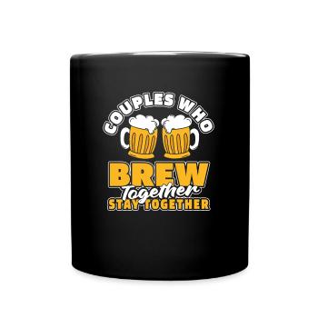 Hobby Brewer Beer Craft Beer Pair - Full Colour Mug - black - Front
