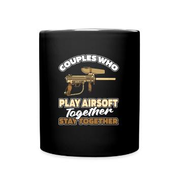 Airsoft Pair - Full Colour Mug - black - Front