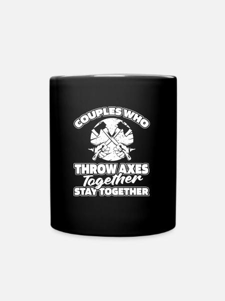 Paire de lanceurs de hache - Mug uni - noir