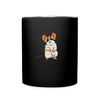 Kawaii Tree Dormouse - Full Colour Mug - black - Front