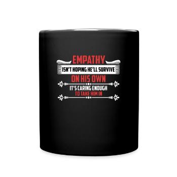 L’empathie des animaux abandonnés n’espère pas un refuge pour animaux - Mug uni - noir - Devant