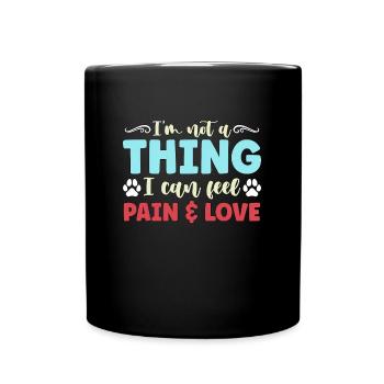 Animaux abandonnés Je ne suis pas une chose Adoptez un amoureux des animaux - Mug uni - noir - Devant