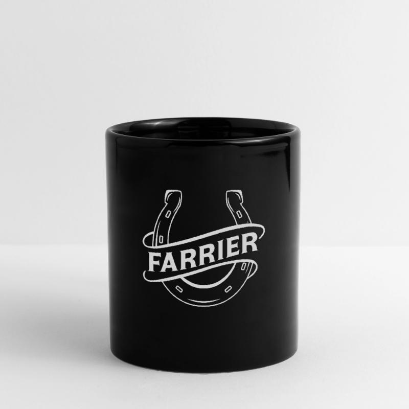 maréchal-ferrant en fer à cheval forgeage forger maréchal-ferrant Mug uni