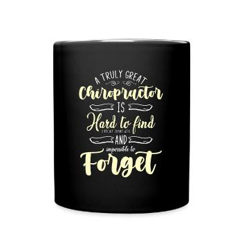 Chiropractic A Truly Great Chiropractor Massage - Full Colour Mug - black - Front