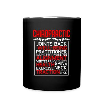 Chiropractic Chiropractor Joints Back Chiro Doctor - Full Colour Mug - black - Front