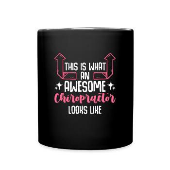 Chiropractic This Is What An Awesome Chiro Massage - Full Colour Mug - black - Front