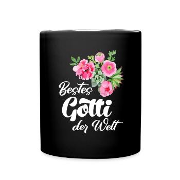 Bestes Gotti Taufpatin Schweiz Patentante - Tasse einfarbig - Schwarz - Vorne