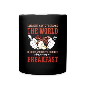 Vegan Chef Everyone Wants To Change The Vegan Life - Full Colour Mug - black - Front