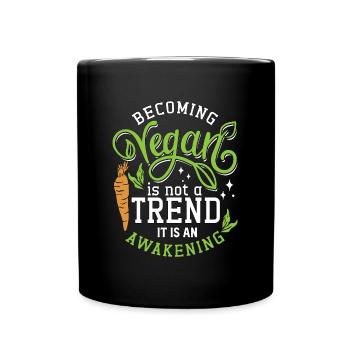 Le chef végétalien devient végétalien n’est pas une tendance Le véganisme - Mug uni - noir - Devant