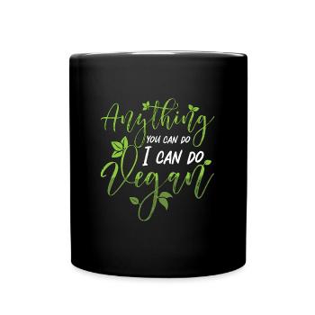 Chef végétalien Tout ce que vous pouvez faire Légumes Chefs végétaliens - Mug uni - noir - Devant