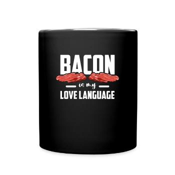 Ketogenic Diet Bacon Is My Love Ketosis Keto Lover - Full Colour Mug - black - Front