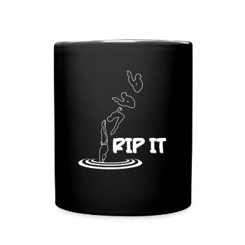 Diving Diver Rip It - Full Colour Mug - black - Front