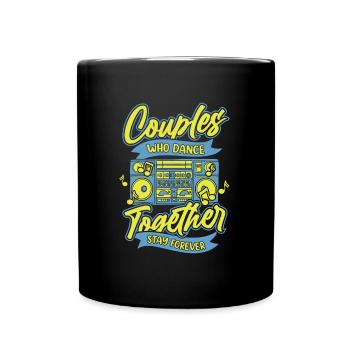 Couple danseur dansant - Mug uni - noir - Devant