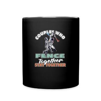 Fencing Fencing Couple - Full Colour Mug - black - Front