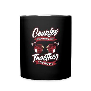 Mixed Martial Arts Paar - Tasse einfarbig - Schwarz - Vorne