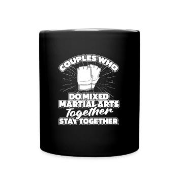 Mixed Martial Arts Paar - Tasse einfarbig - Schwarz - Vorne