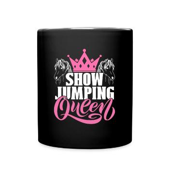 Show Jumping Queen Équitation Cavalier de concours équestre - Mug uni - noir - Devant