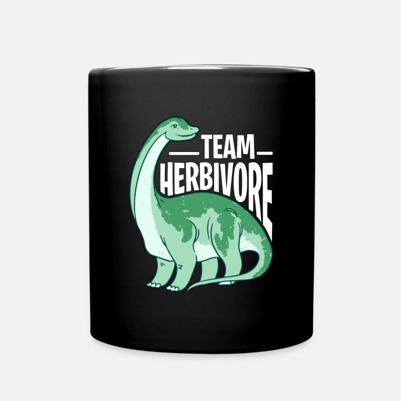 Vegan Diet Team Herbivore Alimentation saine sans viande - Mug uni - noir