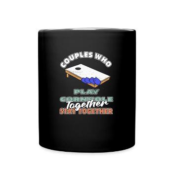 Cornhole Blind Hole Game Pair - Mug uni - noir - Devant