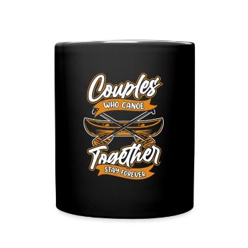 Kanu Kanute Paar - Tasse einfarbig - Schwarz - Vorne