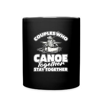 Kanu Kanute Paar - Tasse einfarbig - Schwarz - Vorne