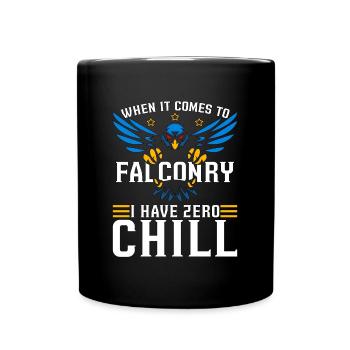 Falconry When It Comes Bird Hunting Sport Falconer - Full Colour Mug - black - Front