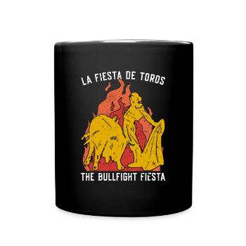 La tauromachie La Fiesta De Toros aime le clown de rodéo - Mug uni - noir - Devant