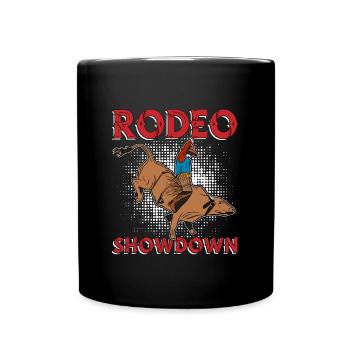 Bull Riding Rodeo Showdown Ranch Cowboy Bull Rider - Tasse einfarbig - Schwarz - Vorne