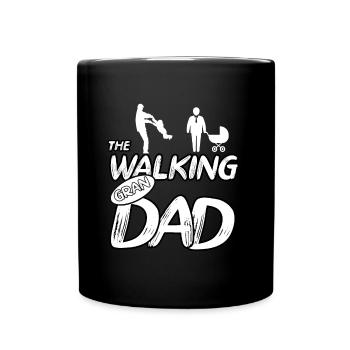The walking Gran Dad Grandpa Gift - Full Colour Mug - black - Front