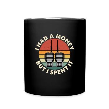 Ham Radio I Had A Money Tour de radio amateur rétro - Mug uni - noir - Devant