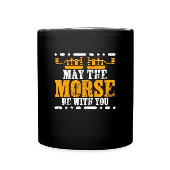 Radio amateur Que le morse soit avec vous Opérateur radio - Mug uni - noir - Devant
