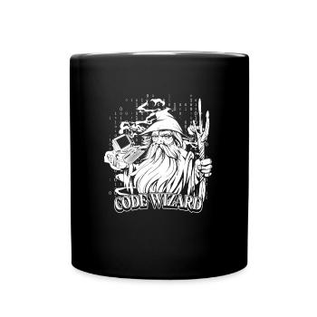 Entwickler Coder Programmierer Magier - Tasse einfarbig - Schwarz - Vorne