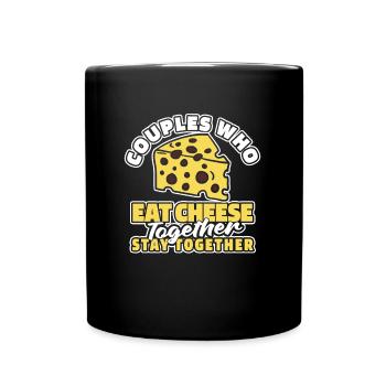 Cheese Cheese Pair - Full Colour Mug - black - Front