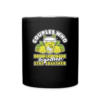 Lemonade Pair - Full Colour Mug - black - Front
