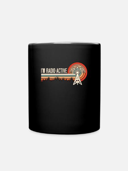 Radio amateur Je suis opérateur radio rétro radioactif - Mug uni - noir